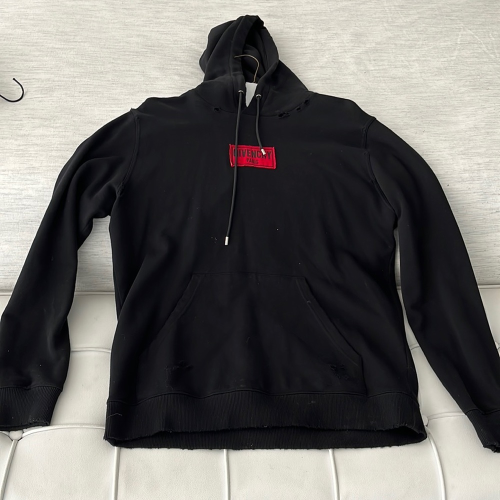 Givenchy Men's Destroyed Hoodie